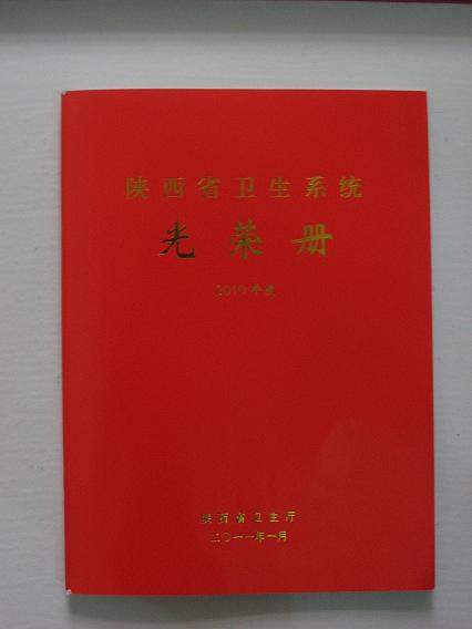 陜西省衛(wèi)生系統(tǒng)光榮冊