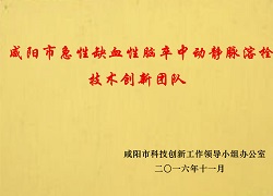 咸陽市急性缺血性腦卒中動靜脈溶栓技術(shù)創(chuàng)新團(tuán)隊(duì)