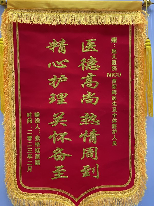 神經(jīng)重癥監(jiān)護(hù)NICU錦旗